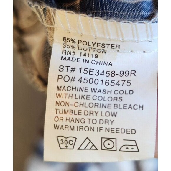 Plains Westernwear Multicolor Plaid Rodeo Cowboy Pearl Snap Shirt Size Small - Picture 10 of 12